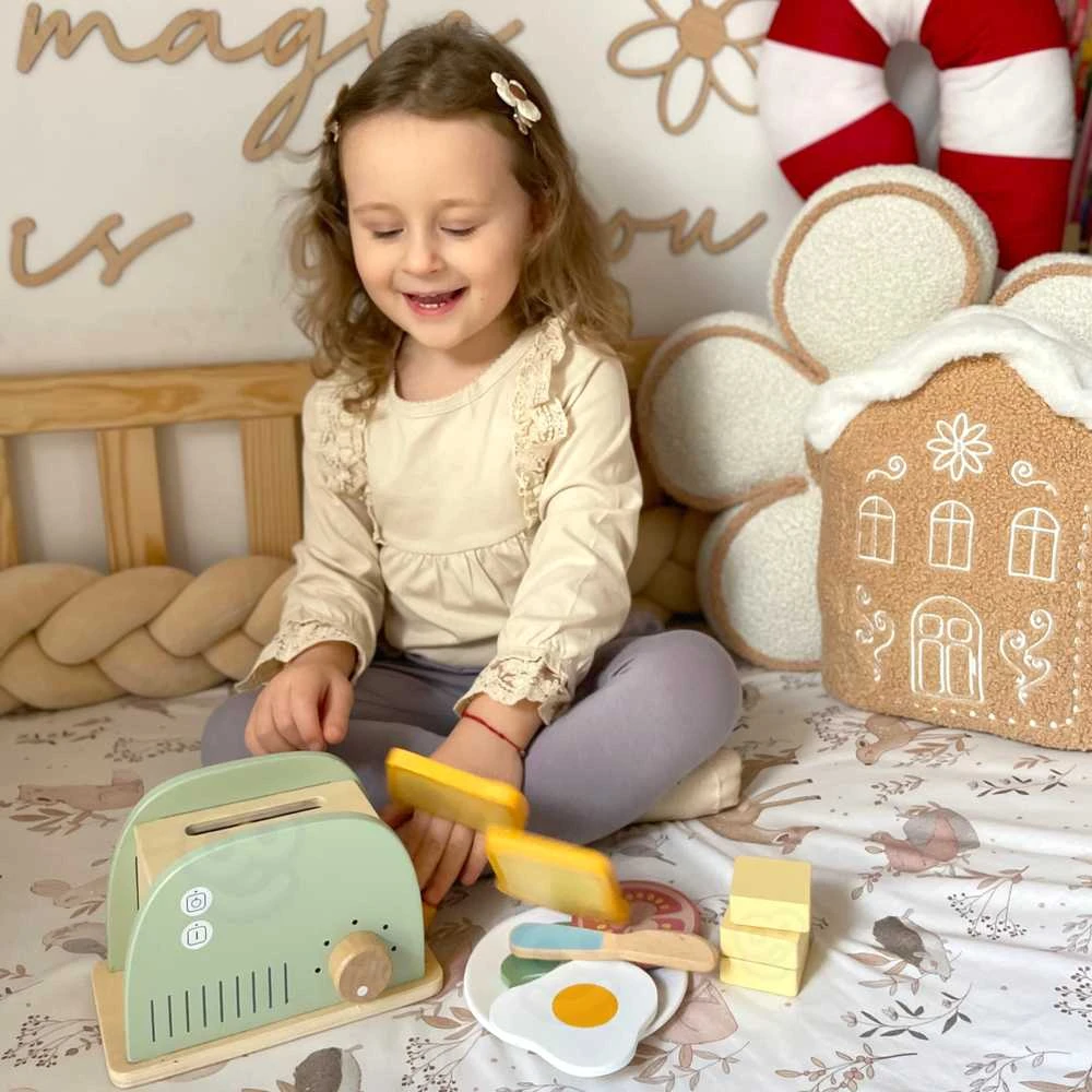 Woopie Medinis pusryčių rinkinys su tosteriu 14vnt