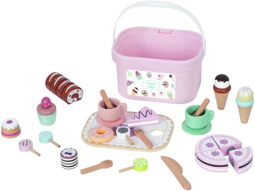 Tooky Toys Medinis saldumynų rinkinys TOOKY TOY Sweet Cake 34vnt