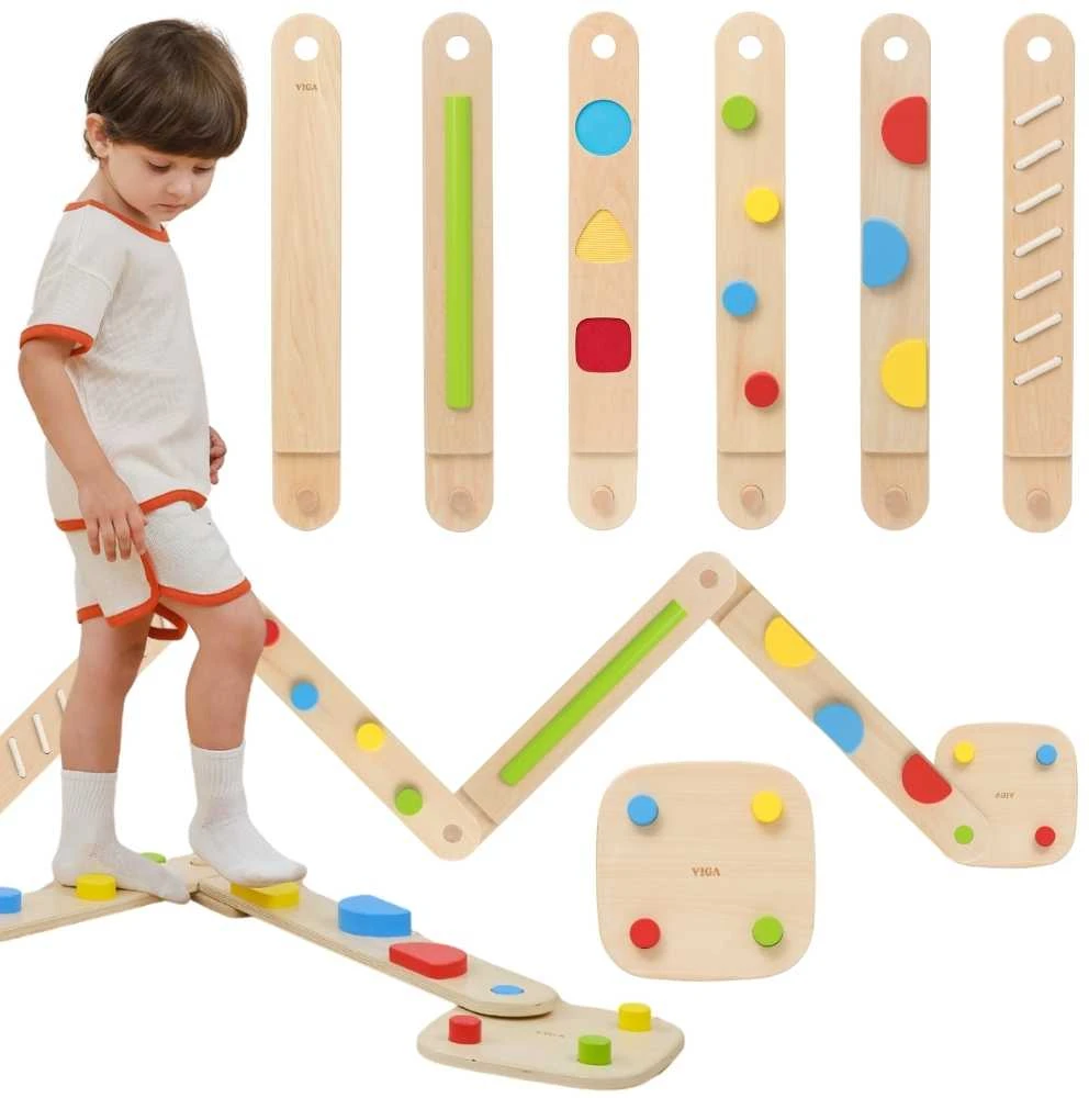 Viga Toys Medinis sensorinis balansavimo takelis VIGA