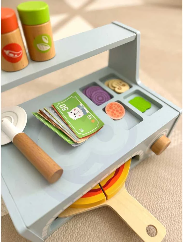 Tooky Toys Medinis TOOKY TOY picų kepimo rinkinys su krosnimi
