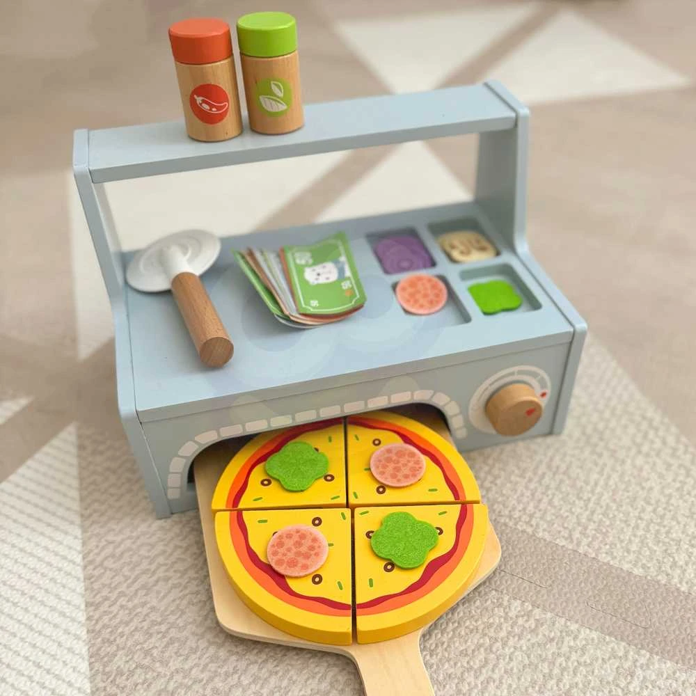 Tooky Toys Medinis TOOKY TOY picų kepimo rinkinys su krosnimi