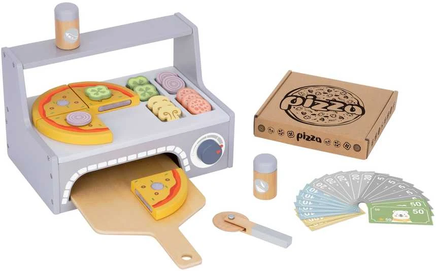 Tooky Toys Medinis TOOKY TOY picų kepimo rinkinys su krosnimi