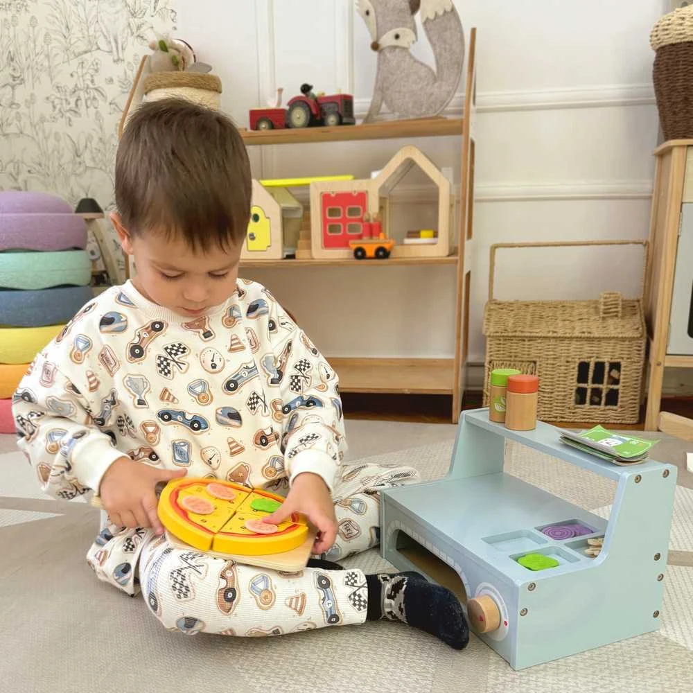 Tooky Toys Medinis TOOKY TOY picų kepimo rinkinys su krosnimi