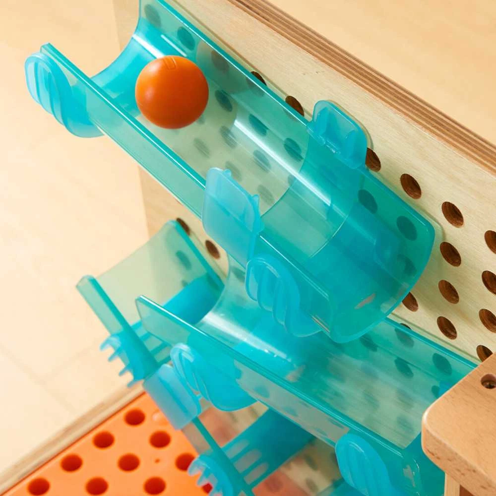 Medinis XXL dirbtuvių stalas su įrankiais MASTERKIDZ Montessori STEM