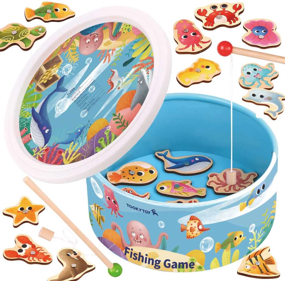 Tooky Toys Medinis žaidimas Žvejyba TOOKY TOY