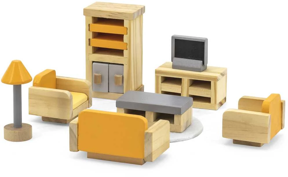 Viga Toys „Viga Polarb“ baldų rinkinys „Dollhouse“ salonui