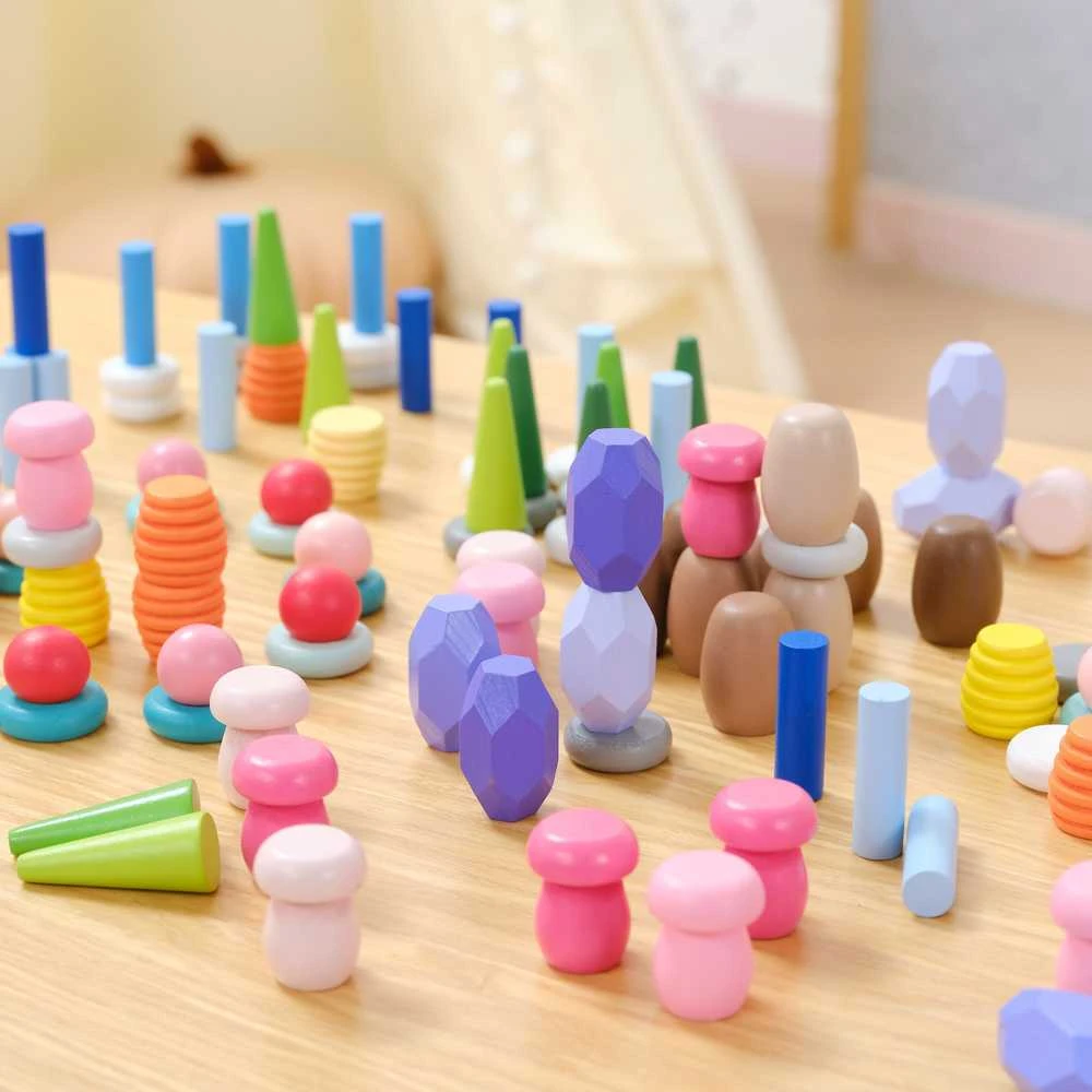Viga Toys Medinių kaladėlių rinkinys VIGA Nature Treasures