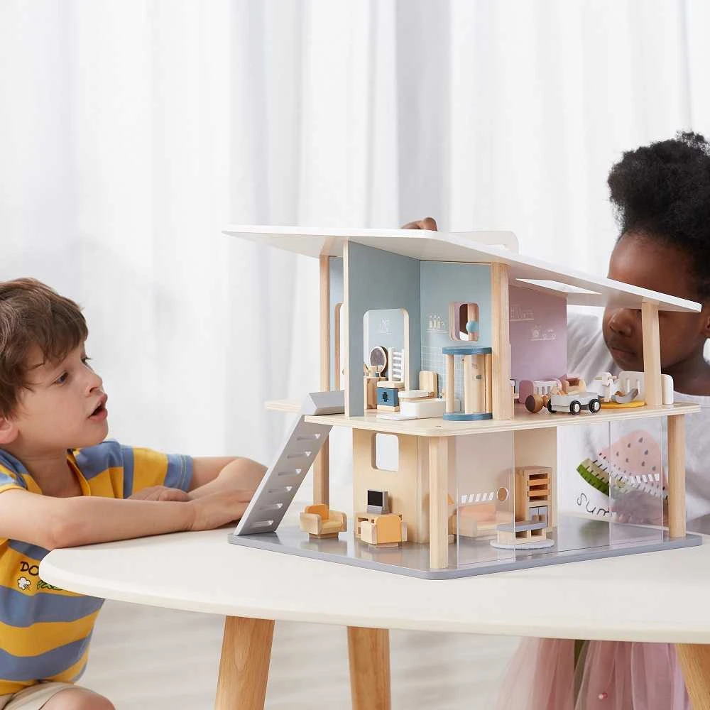 Viga Toys VIGA Medinės Lėlės Šeima 4 Figūros
