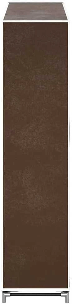 Medžiaginė batų spintelė su apdangalu, 115x28x110cm, ruda