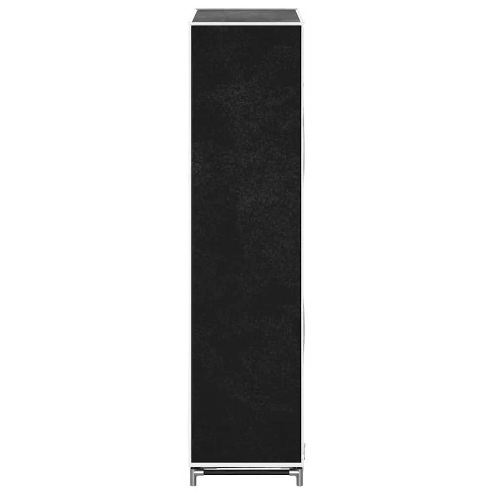 Medžiaginė Spintelė Batams 58 x 28 x 106 cm, Uždaroma, Juoda