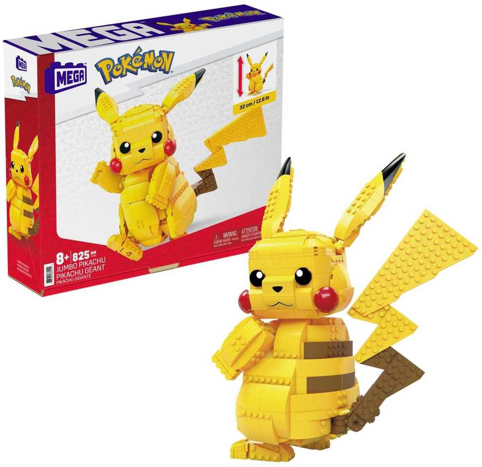 Mega Construx „Pokemon“ rinkinys „Didysis Pikachu“, ~33 cm (FVK81)