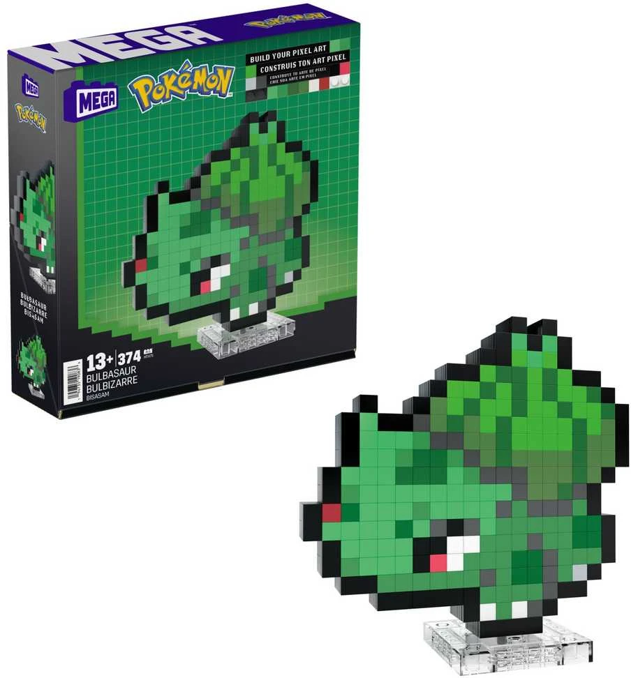 Mattel MEGA Pokemon Pixel Bulbasaur HTH75