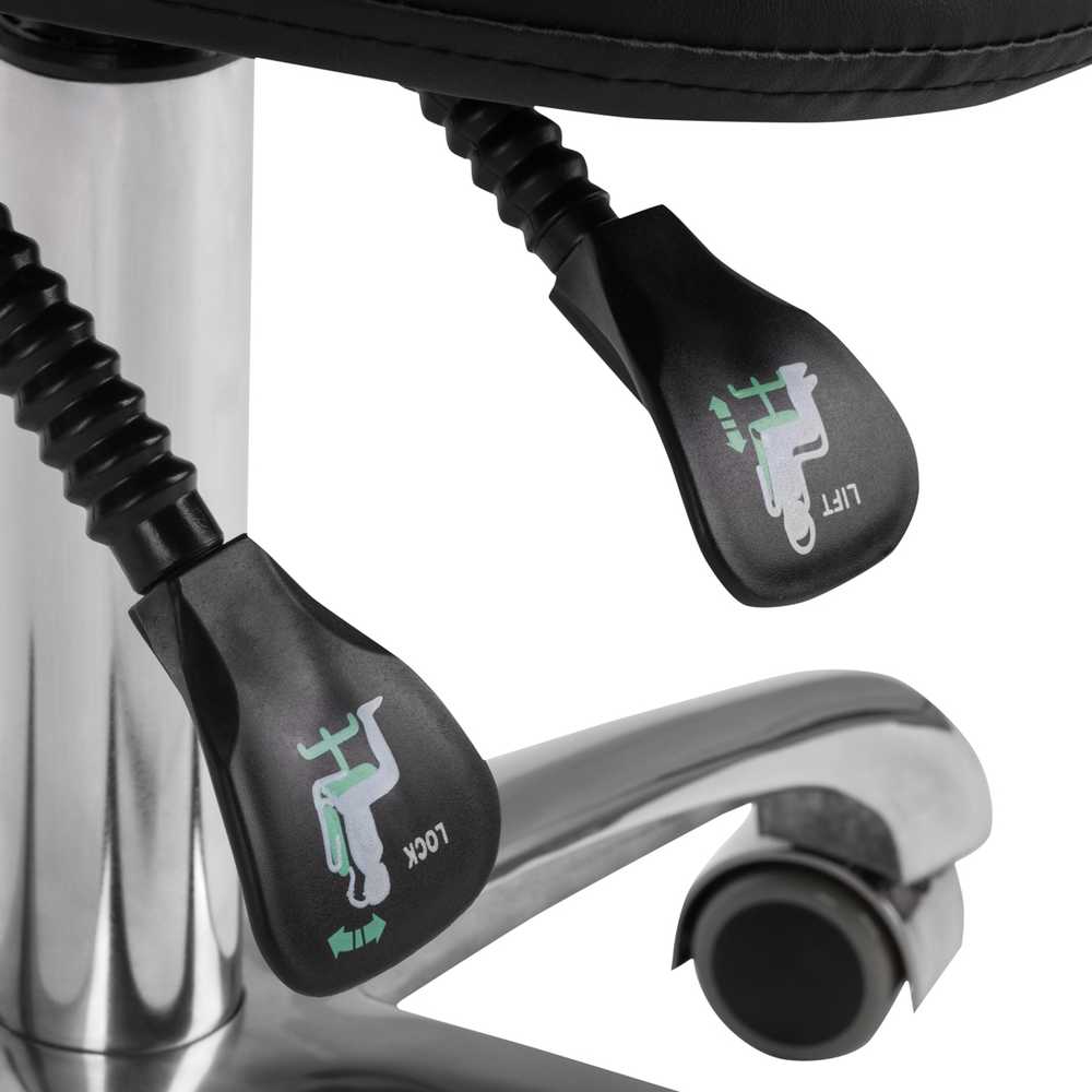 Activeshop Kosmetologinė meistro kėdutė Giovanni 1004 Juodas