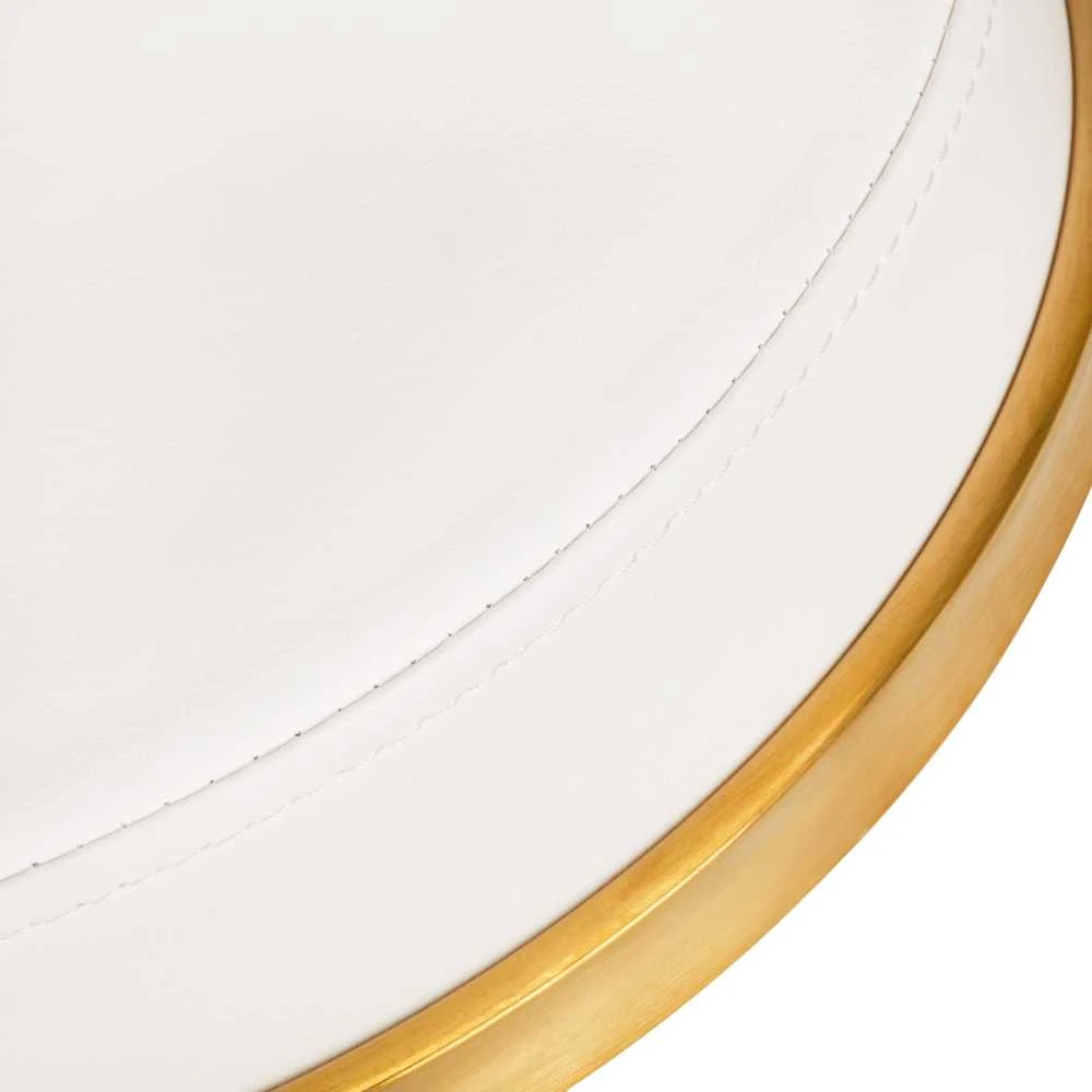 Activeshop Kosmetologinė meistro kėdutė GREEK MODEL 2 Baltas GOLD
