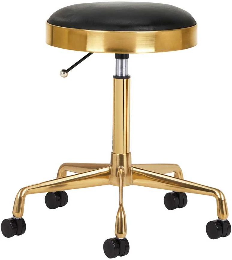 Activeshop Kosmetologinė meistro kėdutė GREEK MODEL 1 Juodas GOLD