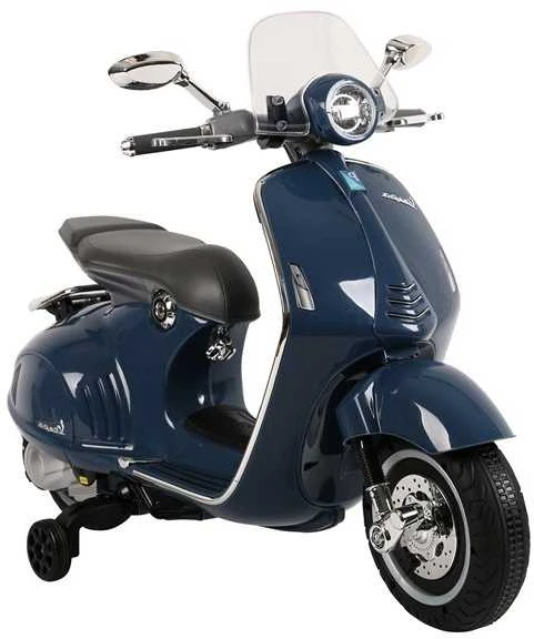 Lean Cars Elektrinis motoroleris vaikams Vespa GTS 300, mėlynas