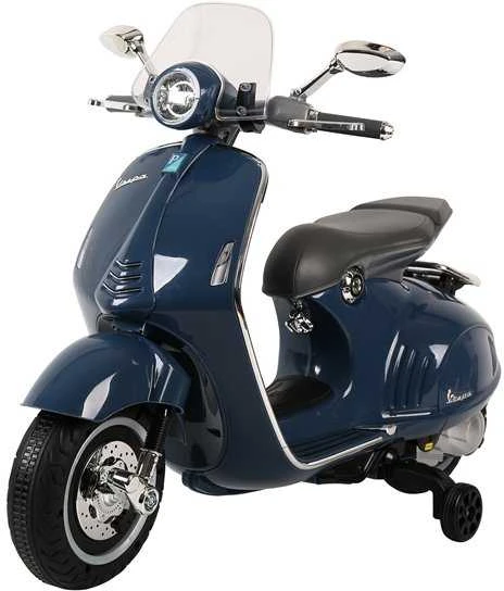 Lean Cars Elektrinis motoroleris vaikams Vespa GTS 300, mėlynas