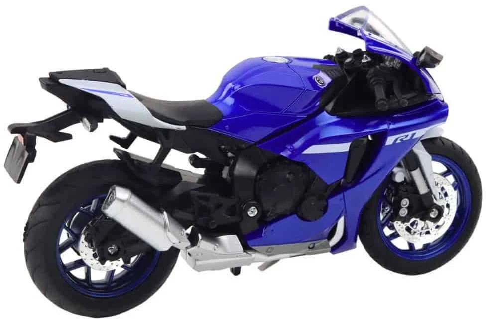 Lean Toys SPORTINIS MOTOCIKLAS METALINIS TAMSIAI MĖLYNAS R1 1:12