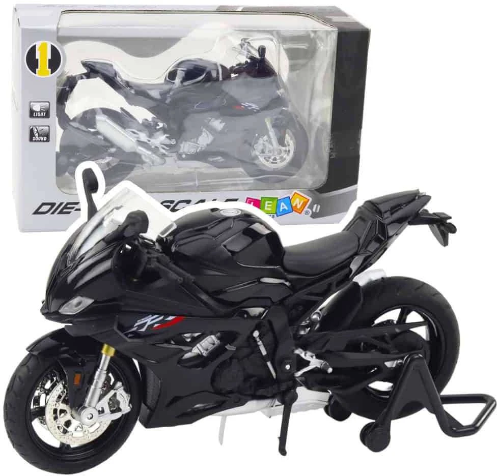 Lean Toys SPORTINIS MOTOCIKLAS METALINIS Juodas S1000 1:12