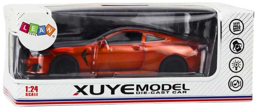 Lean Toys Sportinis automobilis su atidaromais elementais 1:24, oranžinis