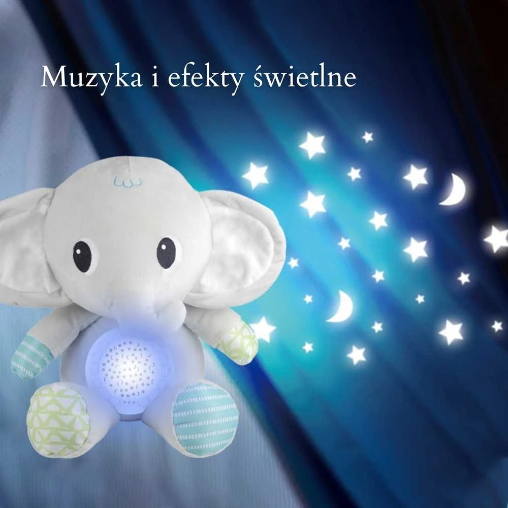 Miego draugas drambliukas su projektoriumi ir lopšinėmis WOOPIE BABY