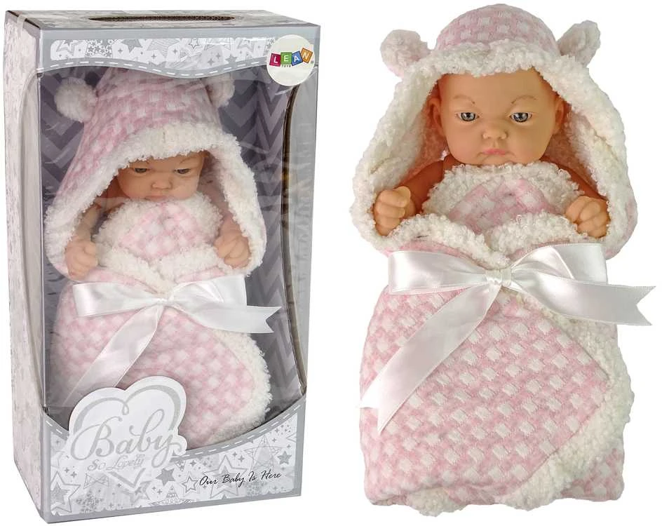 Lean Toys Lėlė kūdikis audekle rožinė