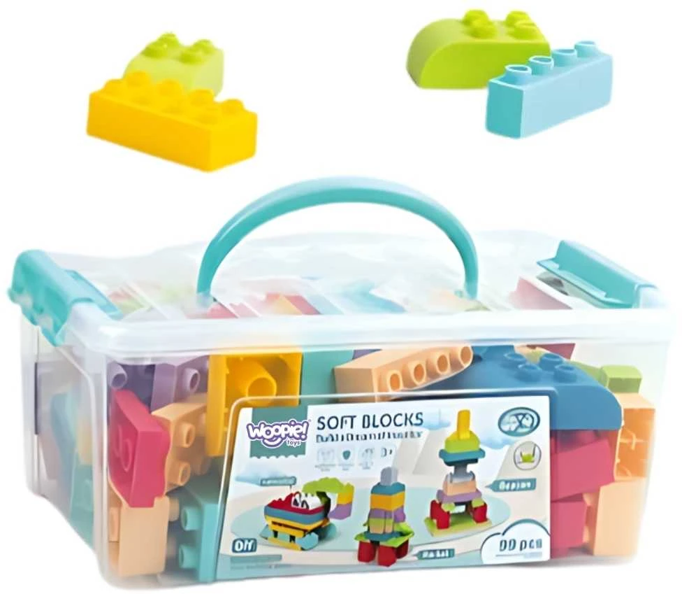 Minkštas konstruktorius kaladėlės WOOPIE Soft Blocks