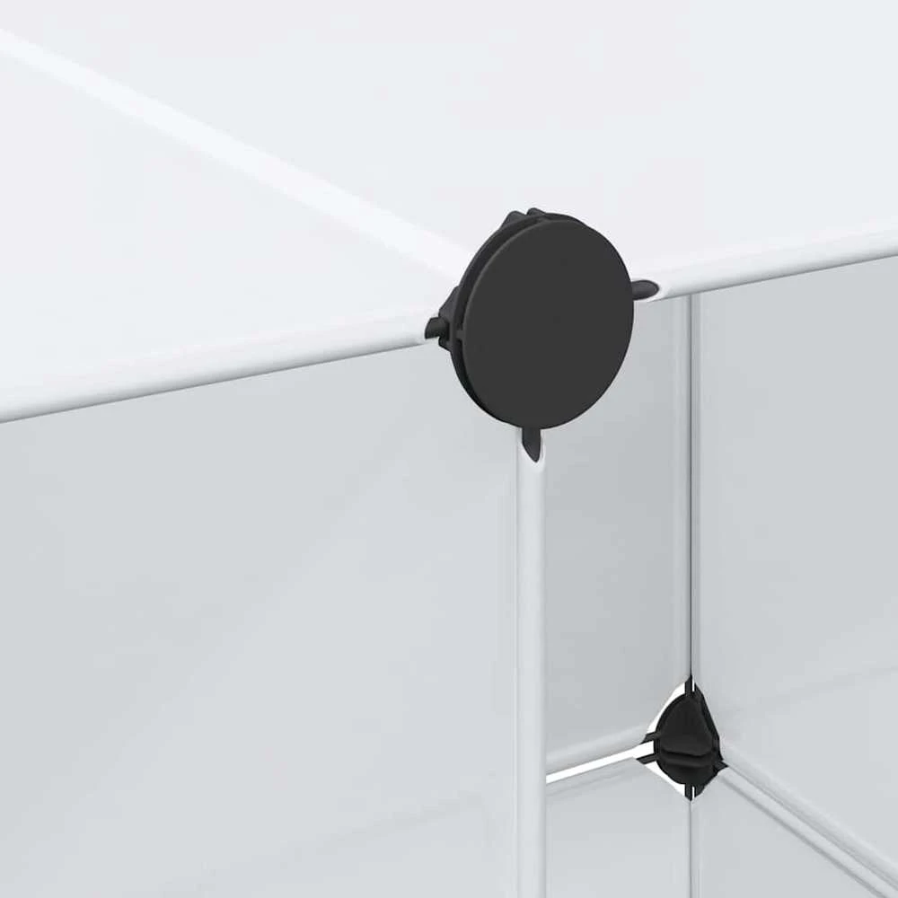Modulinė spinta, 9 skyrių, balta, 37x115x150 cm