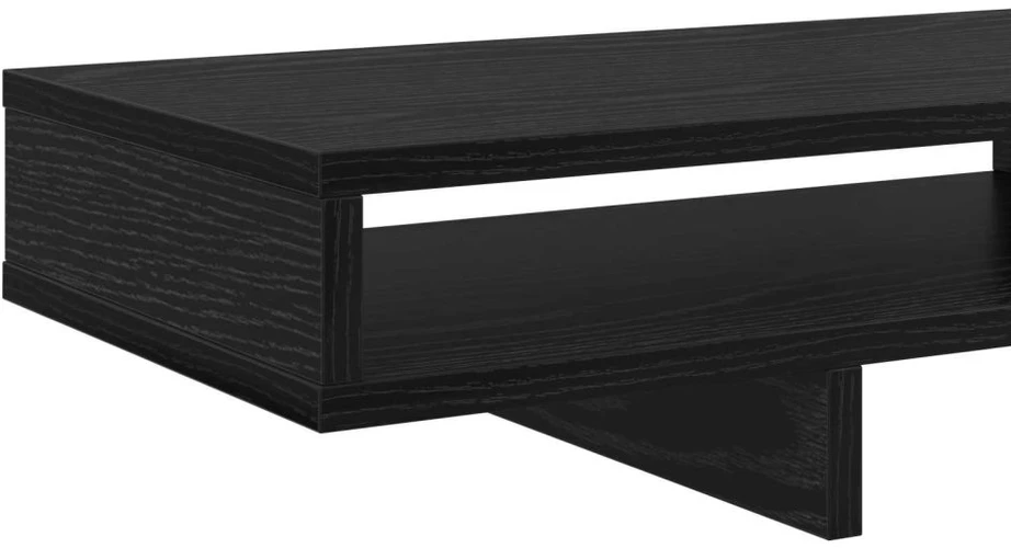 Monitoriaus laikiklis Juoda 100 x 27 x 15 cm Apdirbta mediena