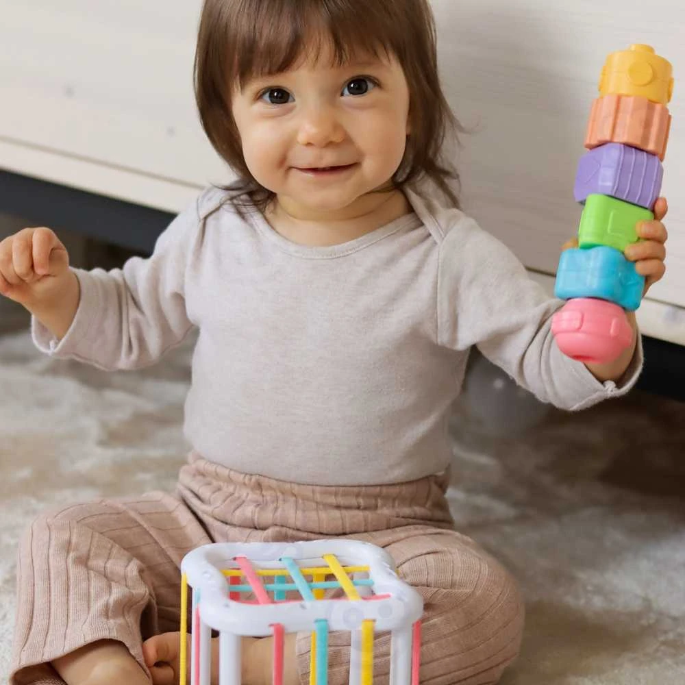 Montessori edukacinė dėžutė WOOPIE Žalias 5in1 kūdikiams