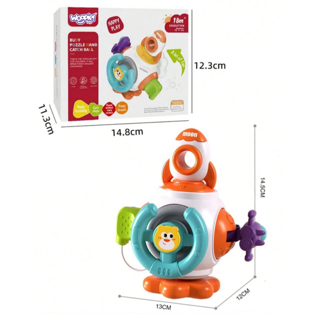Montessori edukacinė sensorinė raketa vaikams WOOPIE BABY