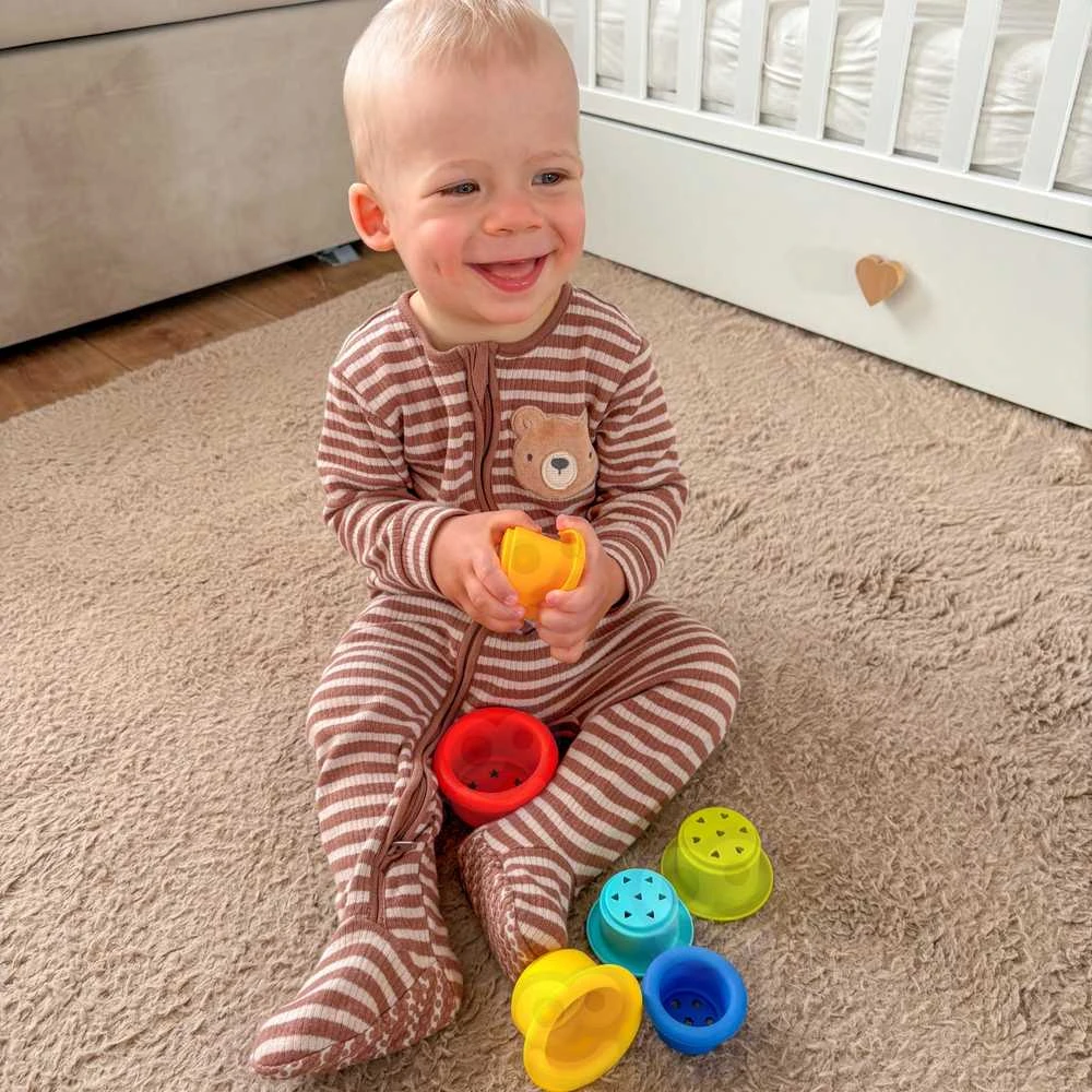 Montessori edukacinis rinkinys WOOPIE Žalias 6in1 13–15 mėn