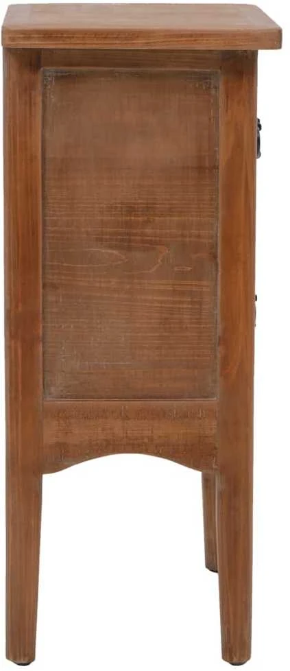 Naktinis staliukas, rudas, 40x29x68 cm, eglės medienos masyvas