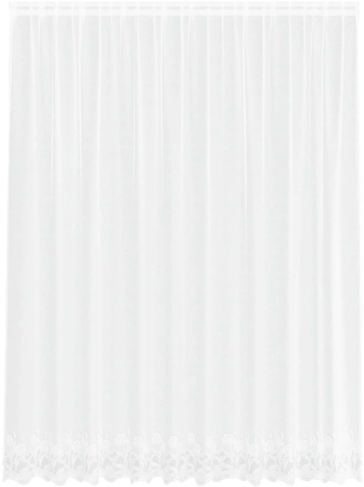 Nėrinių Užuolaida Balta 200 x 300 cm Poliesteris