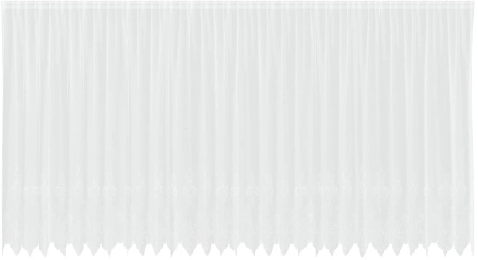 Nėrinių Užuolaida Balta 220 x 750 cm Poliesteris