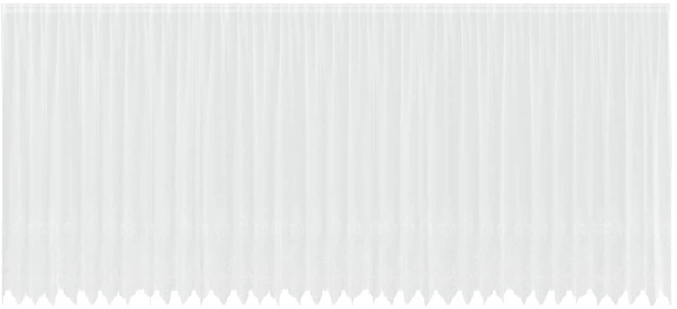 Nėrinių Užuolaida Balta 220 x 900 cm Poliesteris