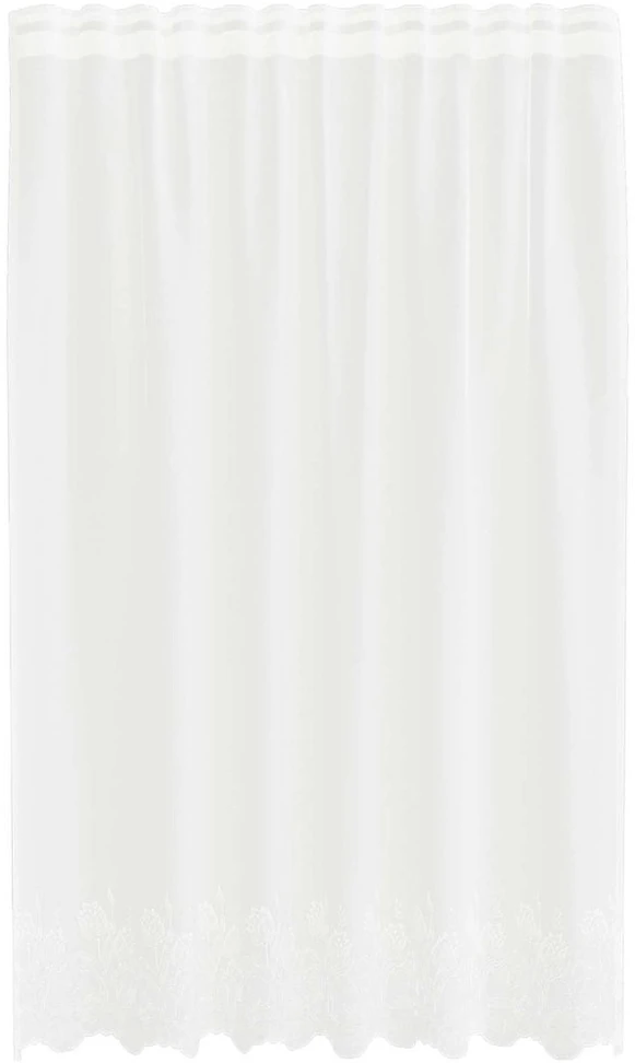 Nėrinių Užuolaida Balta 240 x 150 cm Poliesteris