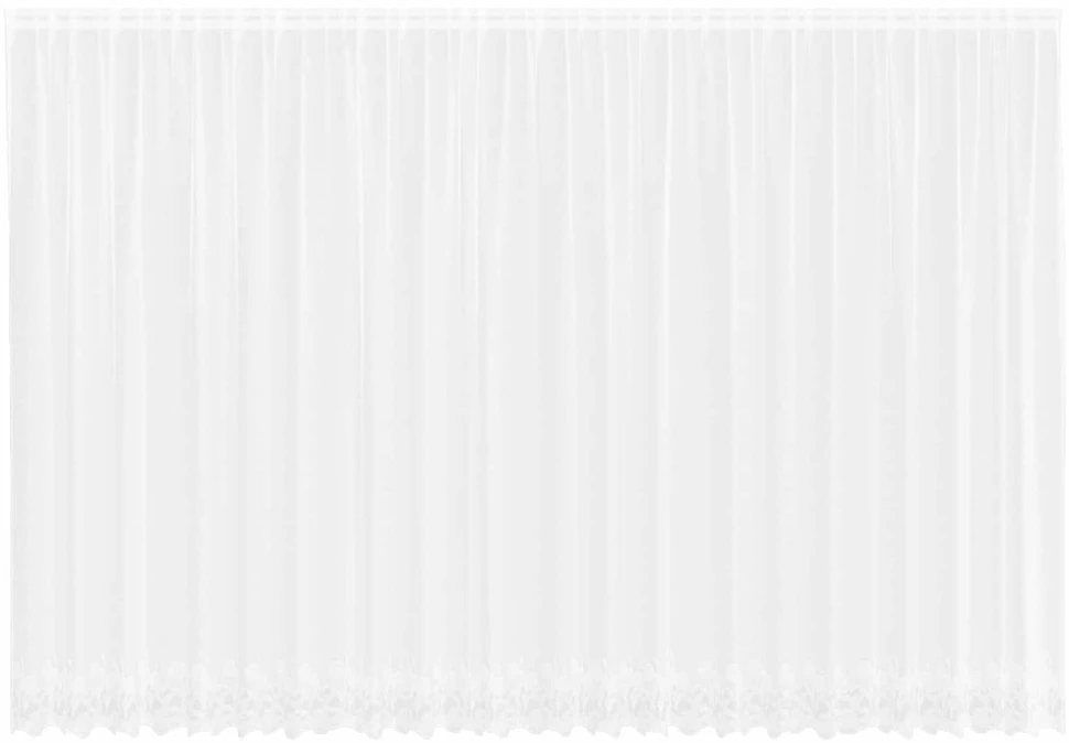 Nėrinių Užuolaida Balta 240 x 600 cm Poliesteris