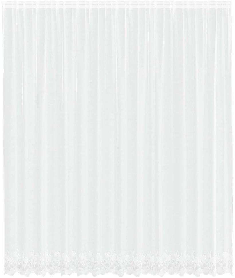 Nėrinių Užuolaida Balta 260 x 400 cm Poliesteris