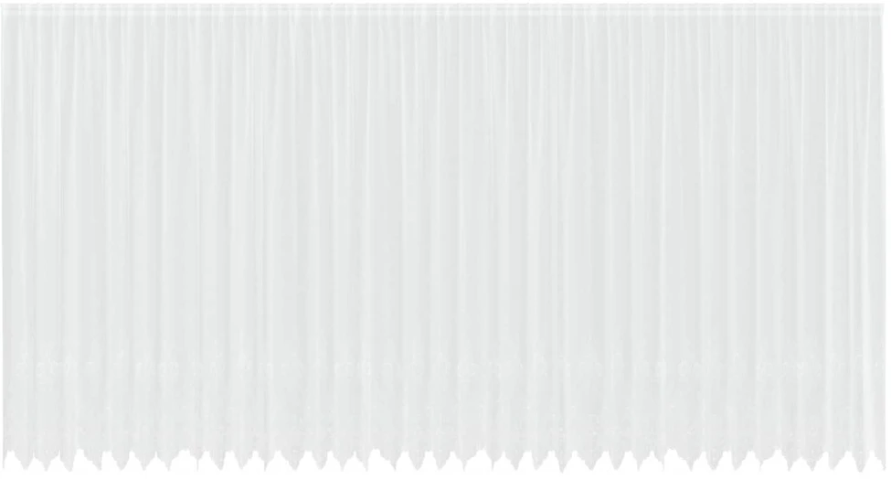 Nėrinių Užuolaida Balta 260 x 900 cm Poliesteris