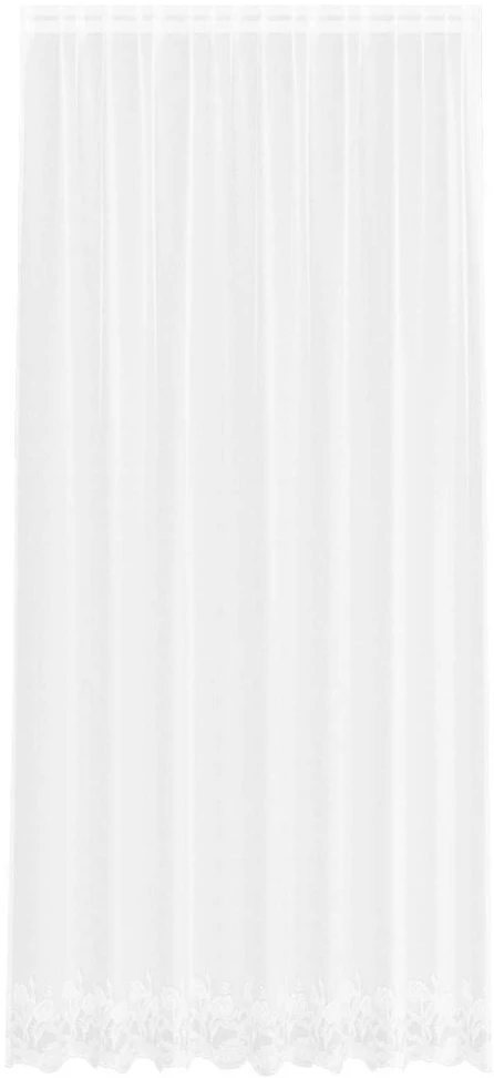Nėrinių Užuolaida Balta 280 x 200 cm Poliesteris