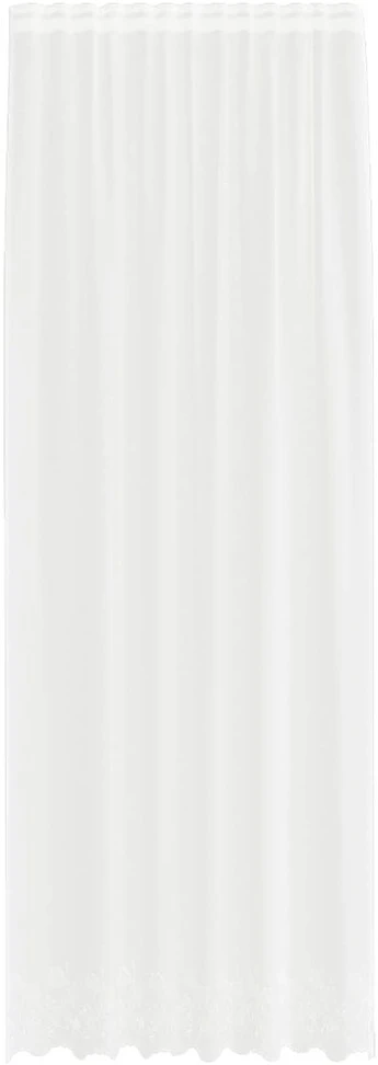 Nėrinių Užuolaida Balta 300 x 150 cm Poliesteris