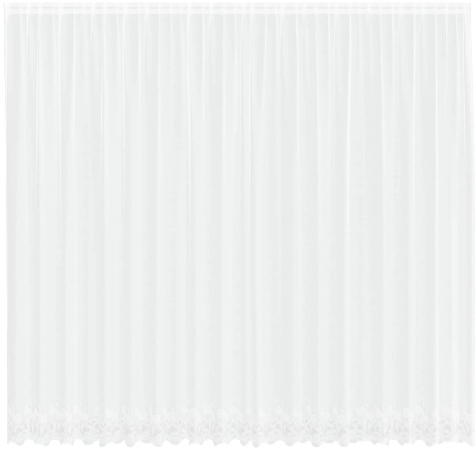 Nėrinių Užuolaida Balta 300 x 500 cm Poliesteris