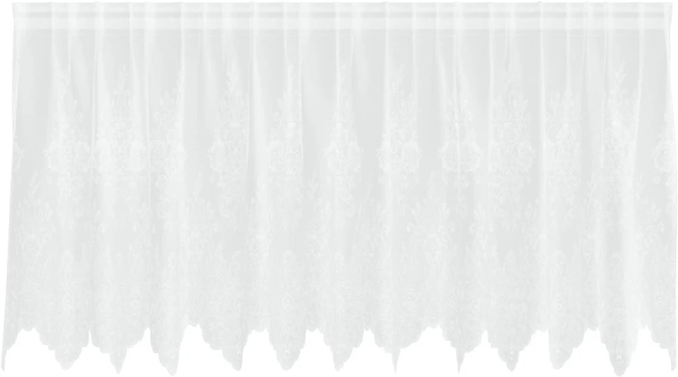 Nėrinių Užuolaida Balta 80 x 300 cm Poliesteris
