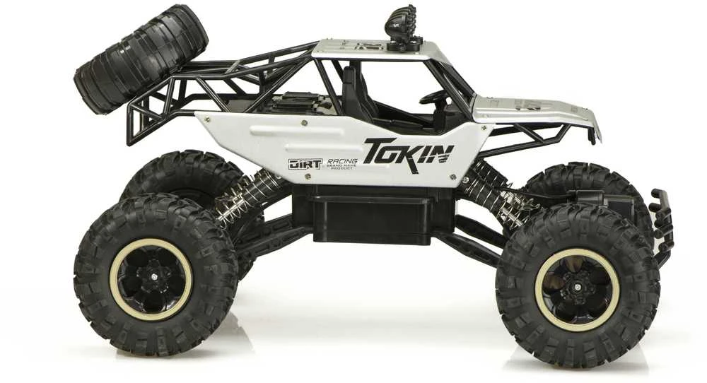 Roger RC automobilis Rock Crawler 1:12 4WD METAL sidabrinis