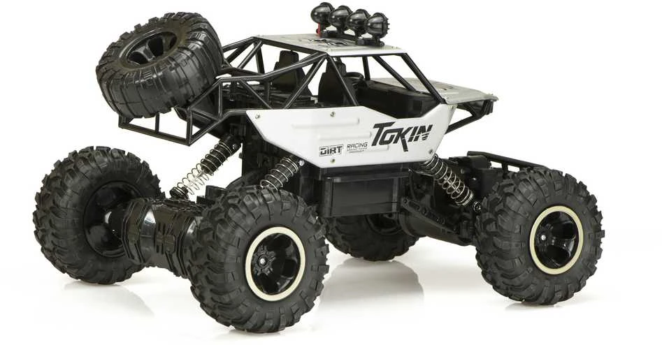 Roger RC automobilis Rock Crawler 1:12 4WD METAL sidabrinis