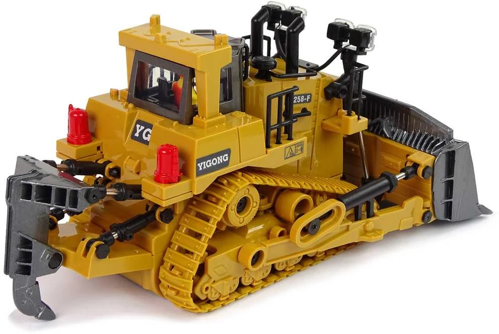 Lean Toys 2.4G nuotolinio valdymo buldozeris su judančiu kaušu
