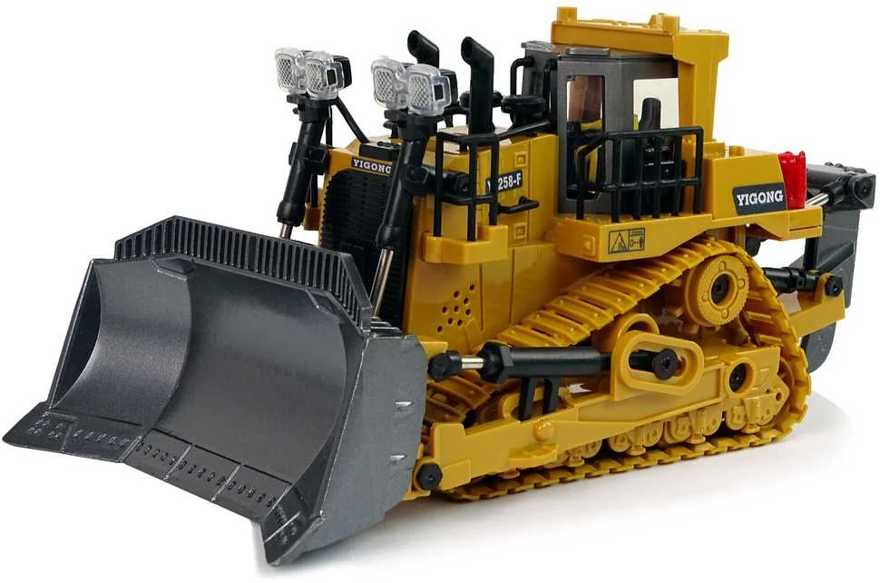 Lean Toys 2.4G nuotolinio valdymo buldozeris su judančiu kaušu