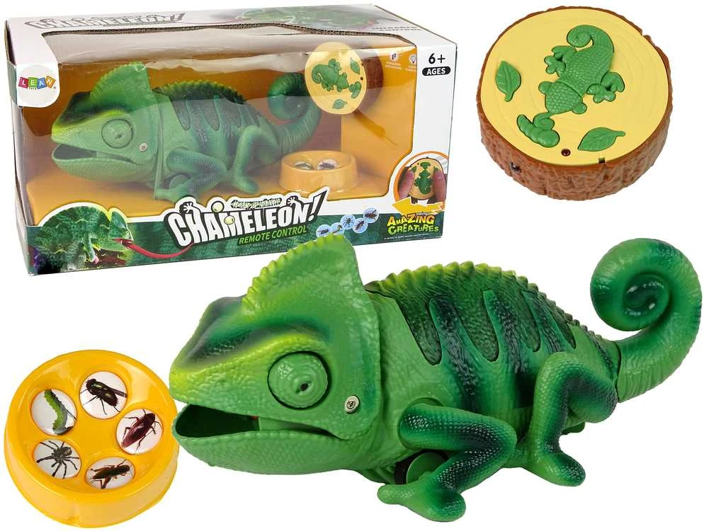 Nuotoliniu būdu valdomas chamelionas Lean Toys, 28 cm