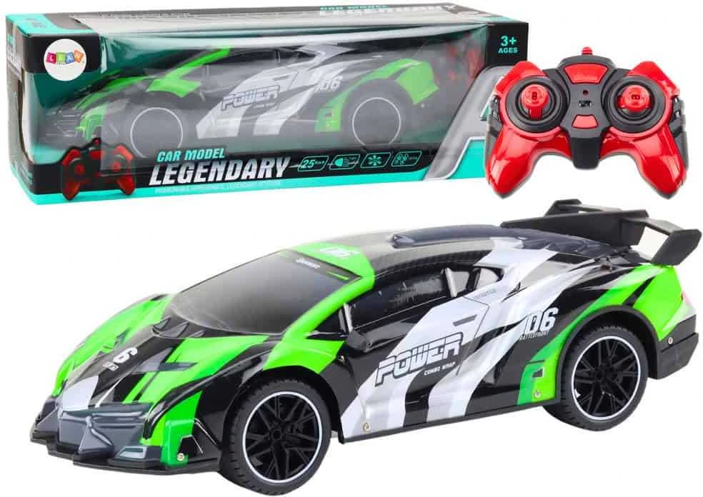 Lean Toys Nuotoliniu Būdu Valdomas Sportinis Automobilis 1:10, 25 km/h, Žalias